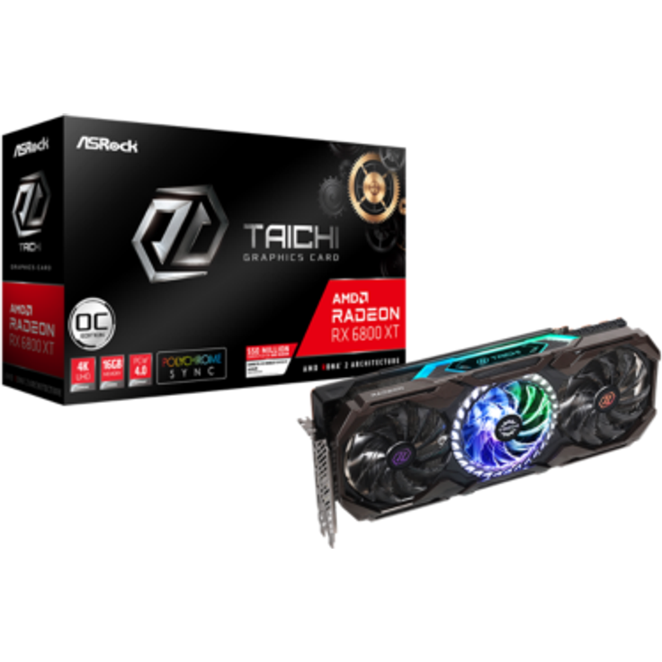 ASRock Radeon RX 6800 XT Taichi X OC 16GB GDDR6 HDMI, 2x DP, USB-C