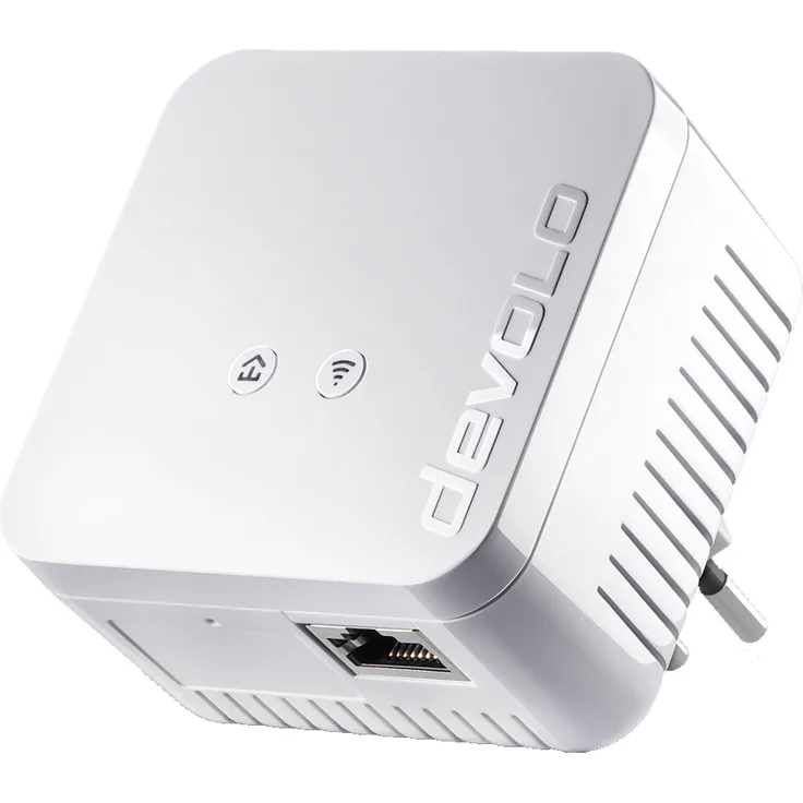 Devolo dLAN 550 WiFi Network Kit Powerline (500 Mbit-s Internet über die Steckdose, 300 Mbit-s über WLAN, 1x LAN Port, 3x Powerlan Adapter, PLC Netzwerkadapter, WiFi Move) weiß - Schweizer Stecker