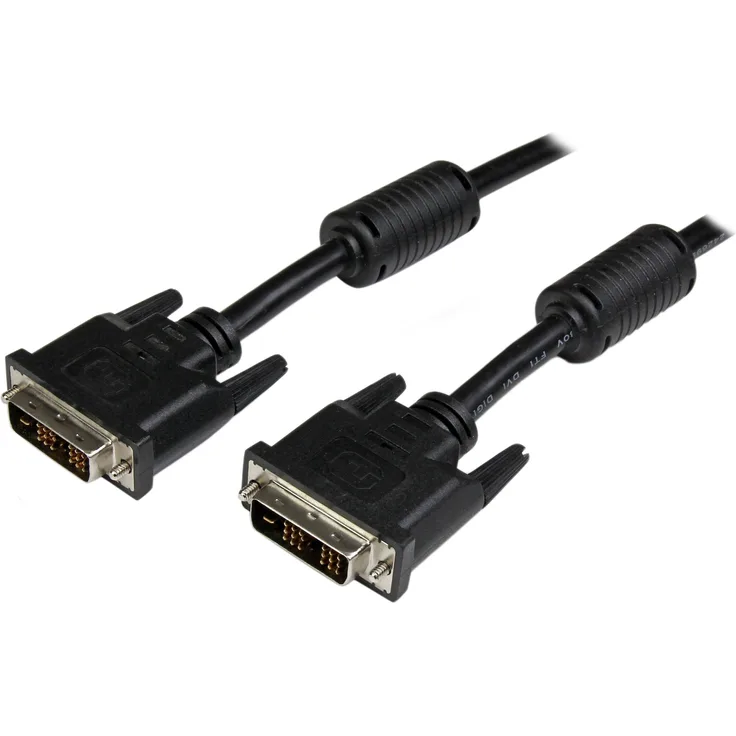 StarTech.com 5m DVI-D Single Link Kabel, St-St, DVI Monitorkabel, 1920x1200, DVI Verbindungskabel-Anschlusskabel, Schwarz