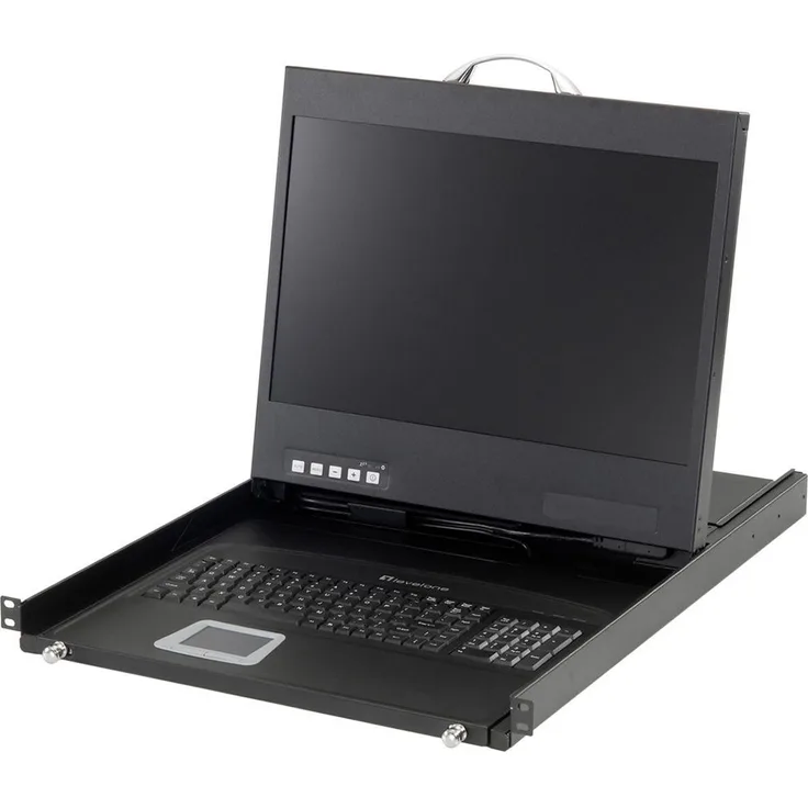 LevelOne KVM-8901DE Widescreen LCD Rack Console DE Keyboard, 48,26 cm (19 Zoll)
