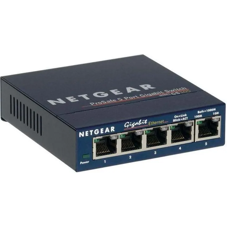 Netgear ProSAFE GS100 Desktop Gigabit Switch, 5x RJ-45 (GS105)