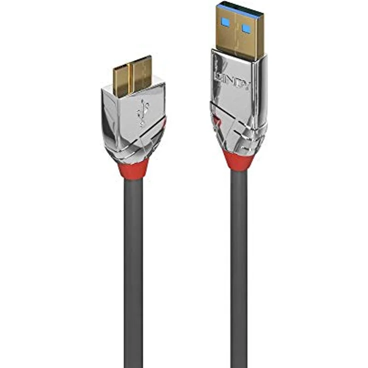 LINDY USB 3.0 Typ A an Micro-B Kabel Cromo Line 1m - Preisvergleich – Bild 1