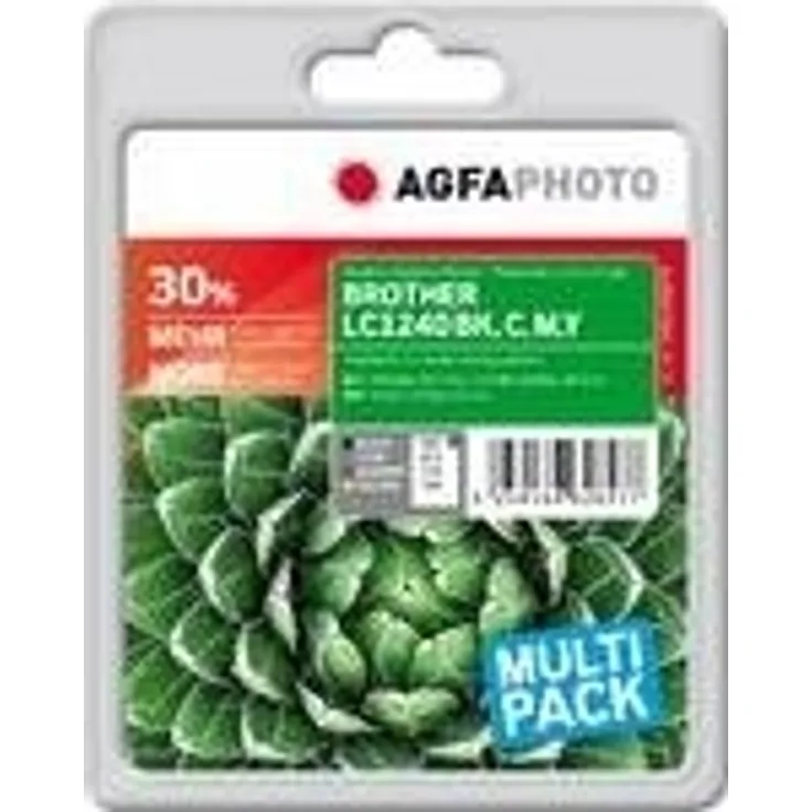 AgfaPhoto APB1240SETD Toner für Brother MFCJ6510(4), 1 x 682 schwarz, 1 x 972 cyan, 1 x 776 magenta, 1 x 736 gelb