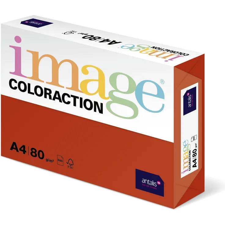 Image Coloraction - farbiges Kopierpapier London-ziegelrot 80g-m² A4 - Paket zu 500 Blatt