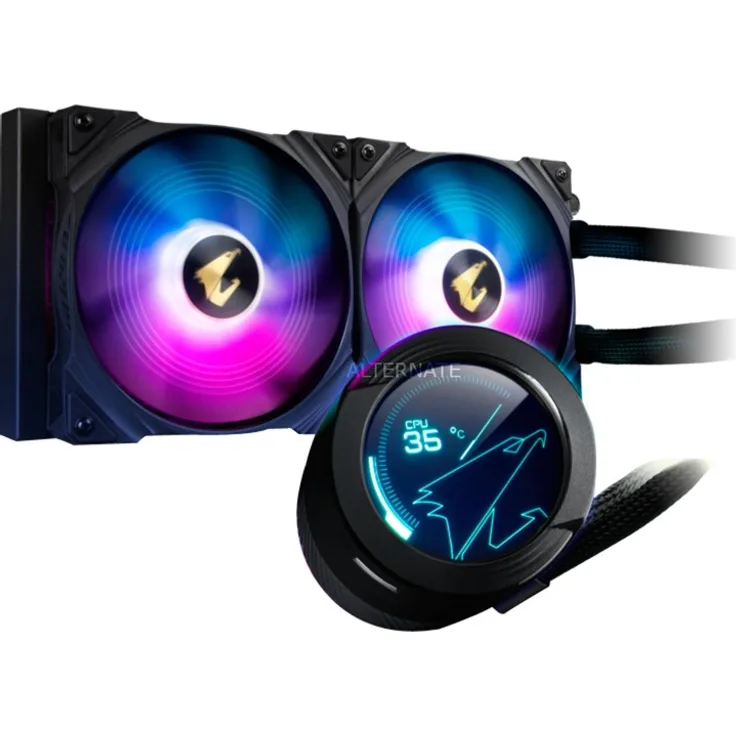 Gigabyte AORUS WATERFORCE X 280 Wasserkühlung, schwarz