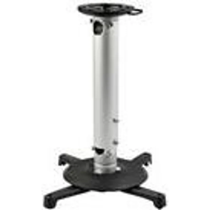 StarTech.com PROJILMNT2 Beamer Deckenhalterung (+-25° neigbar, 360° schwenkbar, bis 15Kg, Deckenabstand 128mm-578mm)