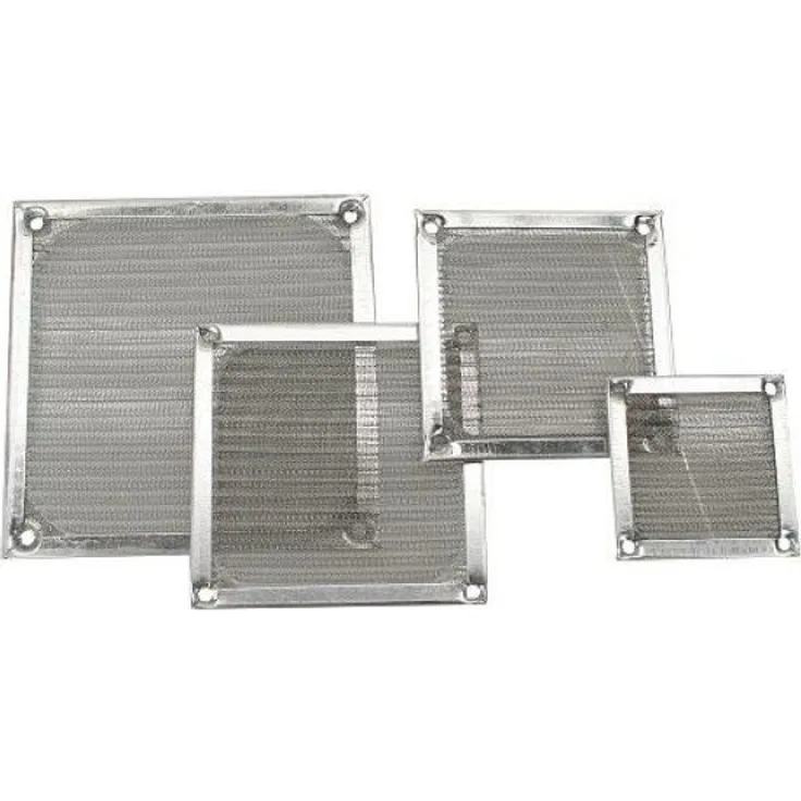 InLine Lüftergitter, Aluminium Filter, 120x120mm (33370A)