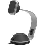 SCOSCHE - MagicMount Universellle Magnethalterung & Ladevorrichtung mit 360° Drehgelenk für Smartphone & Smartwatch I ideal fürs Büro I Schreibtisch I mit Saugnapf für stabilen Halt - Silber/Schwarz