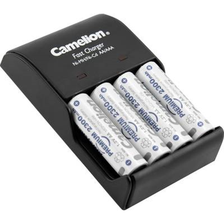 Camelion Rundzellen-Ladegerät NiCd, NiMH inkl. Akkus Fast BC-1002A Micro (AAA), Mignon (AA) (20101002)