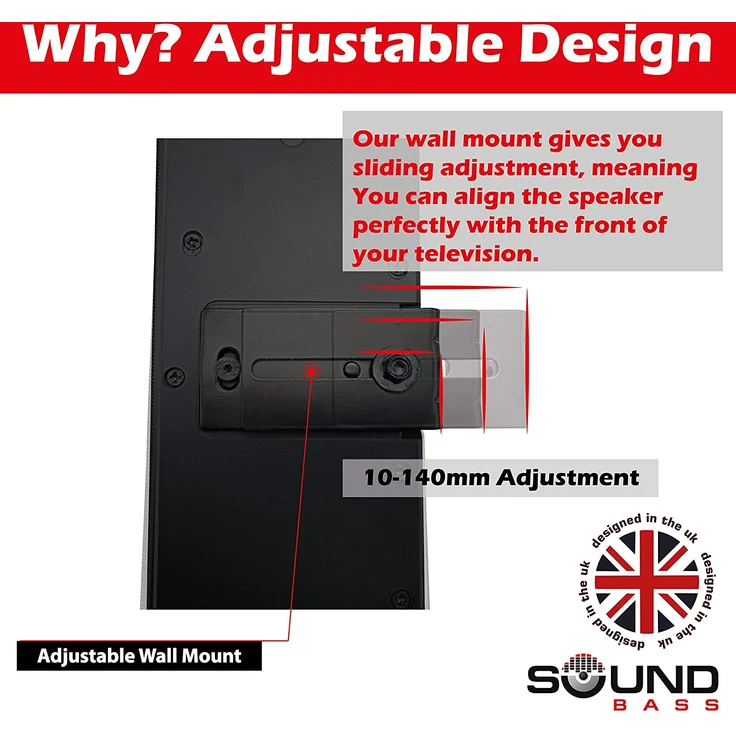 Bose Solo 5 wandhalterung kit mit montagezubehör für Solo 5 Soundbar – Bild 2