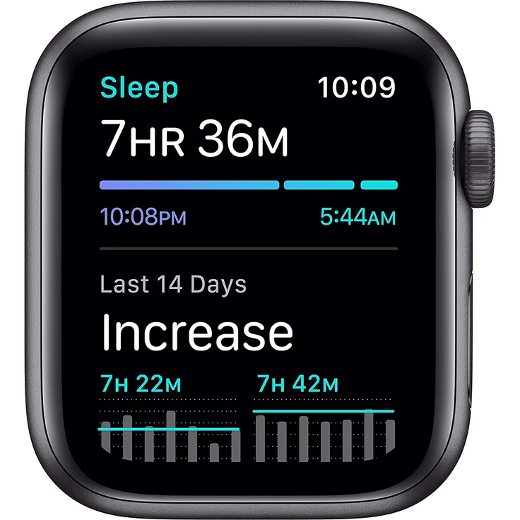 Apple Watch SE 2020 (1. Generation) Smartwatch GPS, 40mm, Aluminiumgehäuse Space Grau, Sportarmband Schwarz – Bild 5