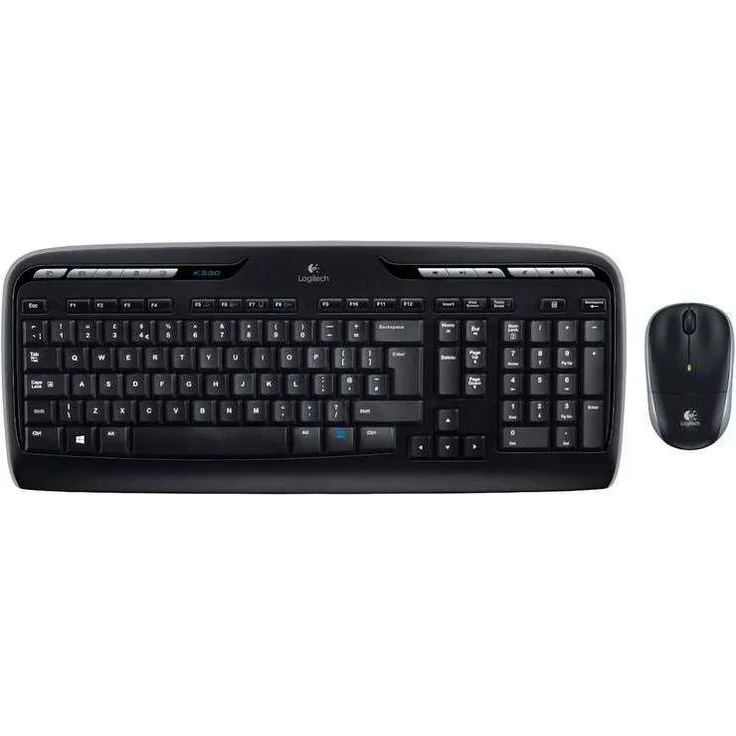 Logitech Wireless Combo MK330 - Tastatur-und-Maus-Set - kabellos - 2.4 GHz - Deutsch QWERTZ - Schwarz (920-003967) – Bild 1