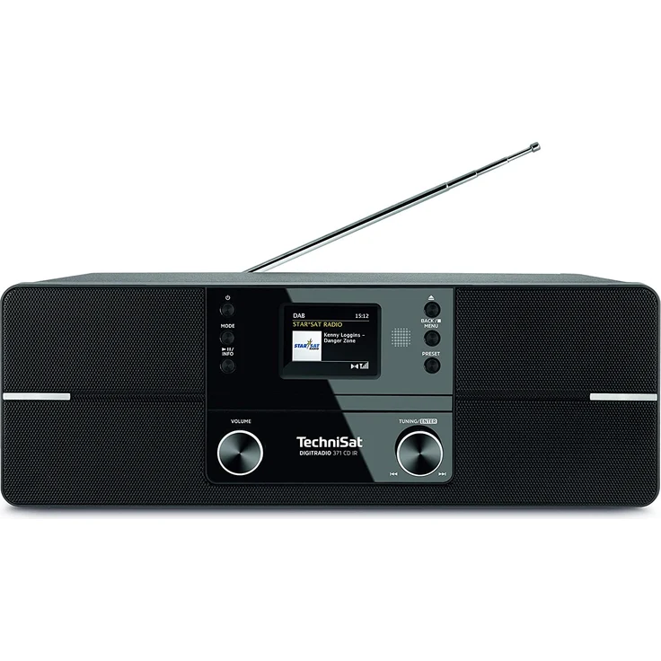 TechniSat DIGITRADIO 371 CD IR CD-Radio mit Bluetooth, TFT-Display, Wecker, schwarz – Bild 1