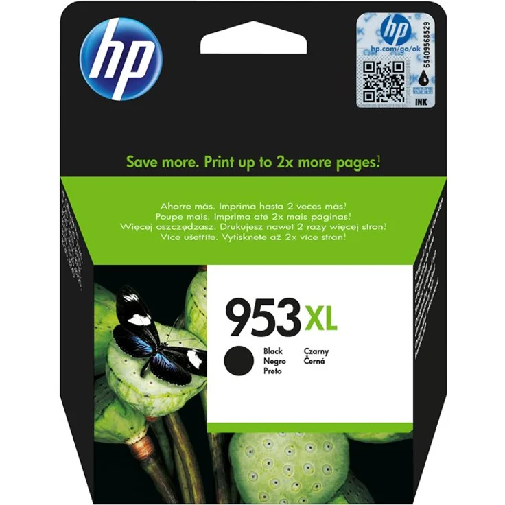 HP 953XL - 42.5 ml - Hohe Ergiebigkeit - Schwarz - Original - Tintenpatrone - für Officejet Pro 7720, 7730, 7740, 8218, 8710, 8715, 8720, 8725, 8730, 8740, 8745 – Bild 1