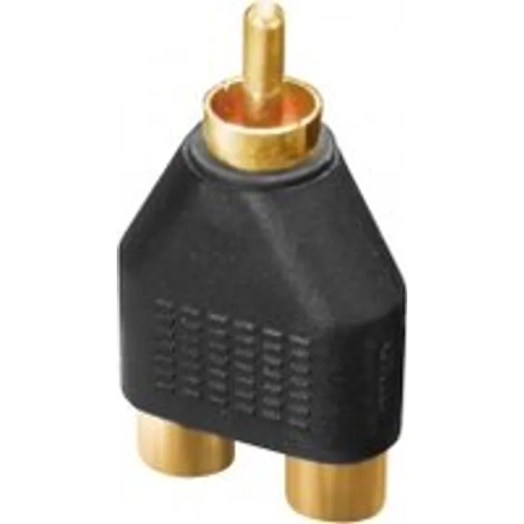 Dynavox Audio Adapter [2x Cinch-Buchse - 1x Cinch-Kupplung] Schwarz