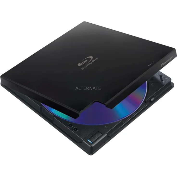 Pioneer BDR-XD07TB 6X schlanker tragbarer USB 3.0 BD - DVD - CD-Brenner - Schwarz