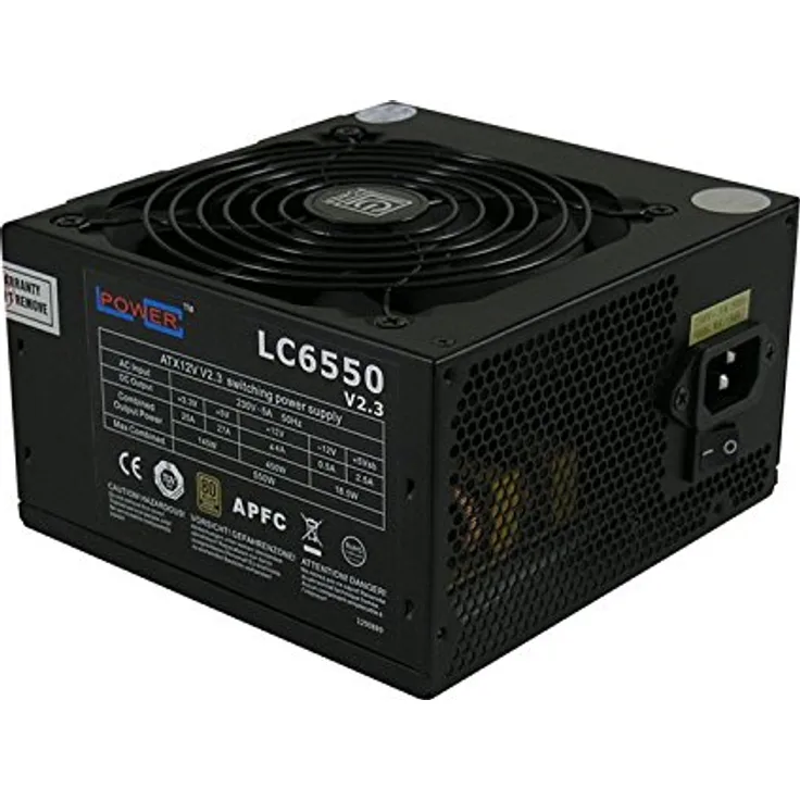 LC-Power LC6550 V2.2 Netzteil 550W (Super Silent 12 cm Lüfter)