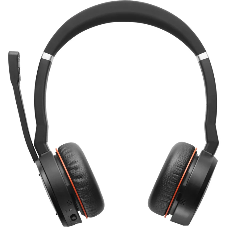 Jabra Evolve 75 UC Wireless Stereo On-Ear Headset, Unified Communications zertifizierte Kopfhörer mit langer Akkulaufzeit, USB Bluetooth Adapter, VoIP-Headset, schwarz – Bild 6