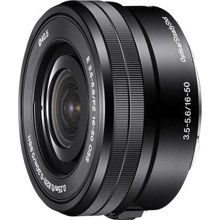 Sony SELP1650 Standard-Zoom-Objektiv (16-50 mm, F3.5?5.6, OSS, APS-C, geeignet für A6000, A5100, A5000 und Nex Serien, E-Mount) schwarz – Bild 1
