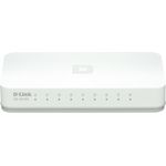 D-Link GO-SW-8E Ethernet Easy Desktop Switch (8 Ports mit 10-100 Mbit-s, automatische MDI-MDIX-Erkennung) weiß