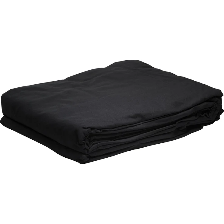 Bresser F001312 Baumwolle Fotostudio Stoff Hintergrund 4x6 m schwarz