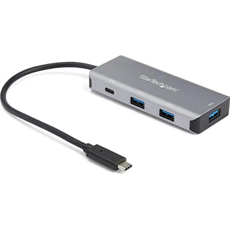 StarTech.com HB31C3A1CB 4-Port USB-C-Hub (10 Gbit-s, 3 x USB-A und 1x USB-C, 25 cm USB-C Anschlusskabel)