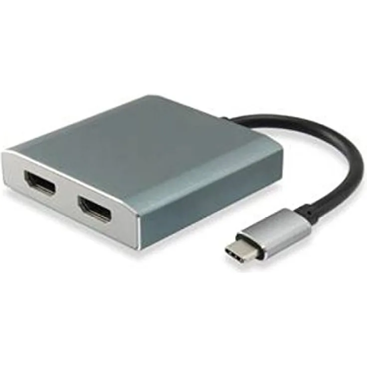 Equip USB-Hub USB-C St -> HDMI Bu 0.15cm Grau Polybeutel