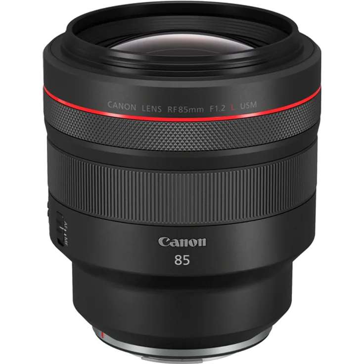 Canon Porträtobjektiv RF 85mm F1.2L USM für EOS R (Festbrennweite, 82mm Filtergewinde, Autofokus) schwarz