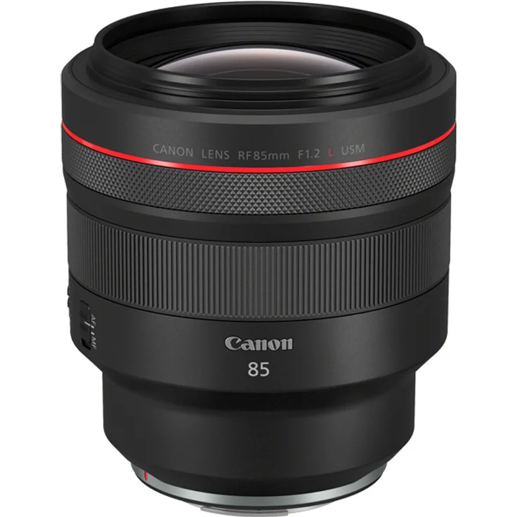 Canon Porträtobjektiv RF 85mm F1.2L USM für EOS R (Festbrennweite, 82mm Filtergewinde, Autofokus) schwarz – Bild 1