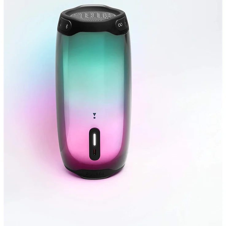 JBL Pulse 4 Bluetooth-Lautsprecher mit Lichteffekten, Mikrofon, Lampe, wasserdicht, schwarz – Bild 6