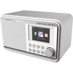 Albrecht DR490 Hybridradio mit Farbdisplay, 27491, DAB-Internet-UKW-Empfang, Radiosteuerung via Smartphone-App, Farbe: weiß