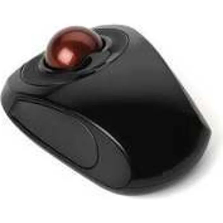 Kensington Orbit Maus, Kabellose mobile und kompakte ergo. Trackball-Maus, für Mac und Windows mit Touch-Scrolling und opt. Tracking, für Rechts- und Linkshänder, ideal fürs Home Office, rot, K72352EU