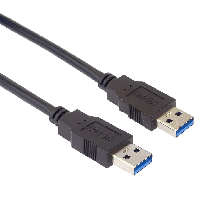 PremiumCord USB 3.0 Verbindungskabel 5m, Datenkabel SuperSpeed bis zu 5Gbit-s, Ladekabel, USB 3.0 Typ A Stecker, 9pin, Farbe schwarz, Länge 5m