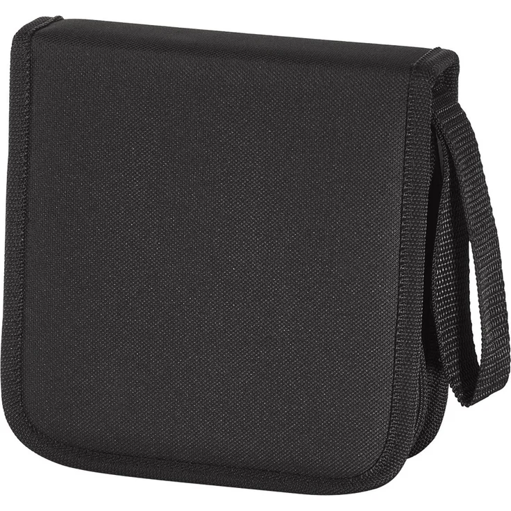 Hama CD Tasche für 32 Discs - CD - DVD - Blu-ray (Mappe zur Aufbewahrung , platzsparend für Auto und Zuhause, Transport-Hüllen) Schwarz – Bild 1