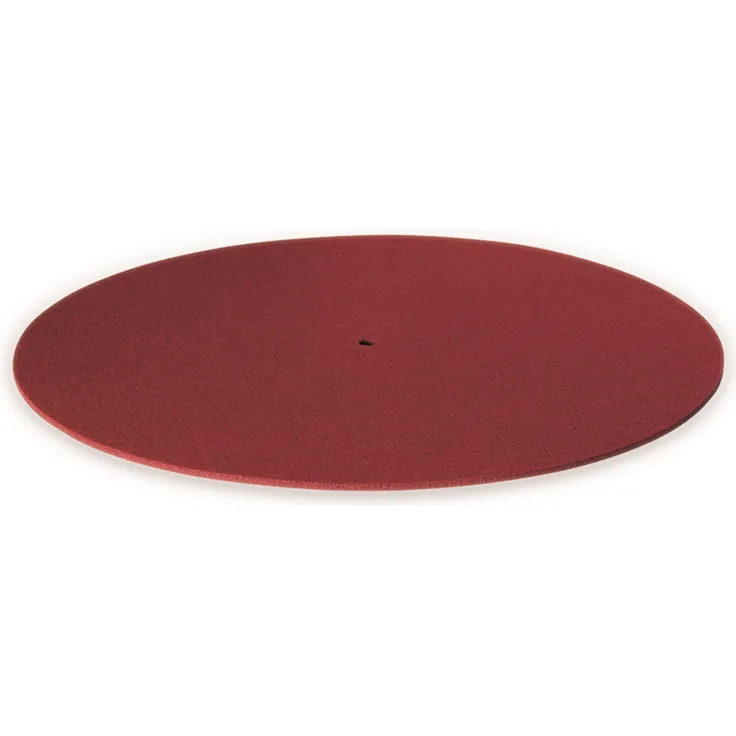 Plattentellerauflage DYNAVOX PM2, rot, Filz