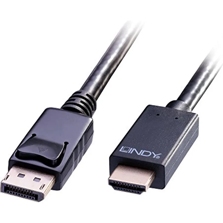 LINDY Kabel DisplayPort-HDMI 4K30 (DP: passiv) 0,5m DP Stecker an HDMI Stecker