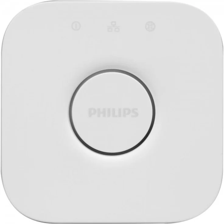 Philips Hue Bridge zentrales, intelligentes Steuerelement des Hue Systems, weiß – Bild 3