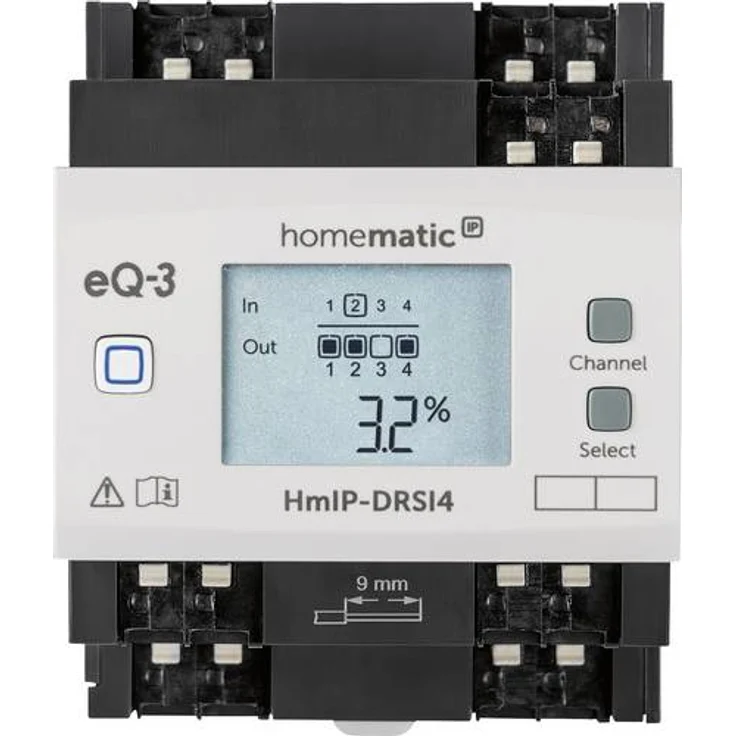 Homematic IP Schaltaktor für Hutschienenmontage – 4-fach (HmIP-DRSI4) – Bild 1