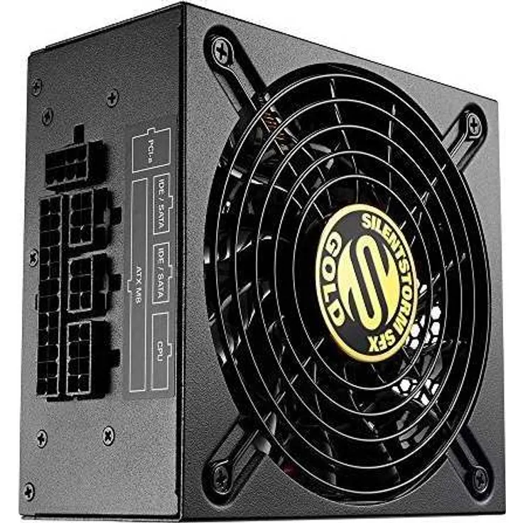 Sharkoon SilentStorm SFX Gold PC-Netzteil (500 Watt, SFX, Kabelmanagement)