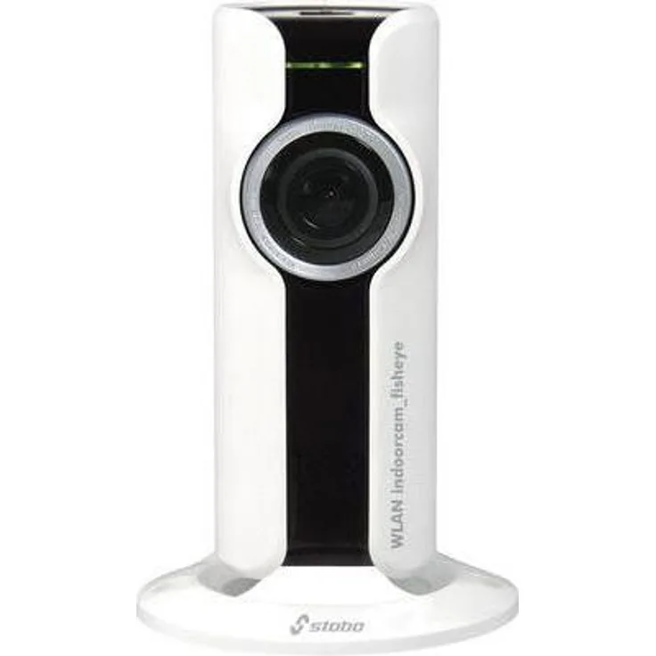 Stabo Elektronik WLAN indoorcam_fisheye 180° HD-Überwachungskamera Intercom Nachtsicht 128GB App-Steuerung