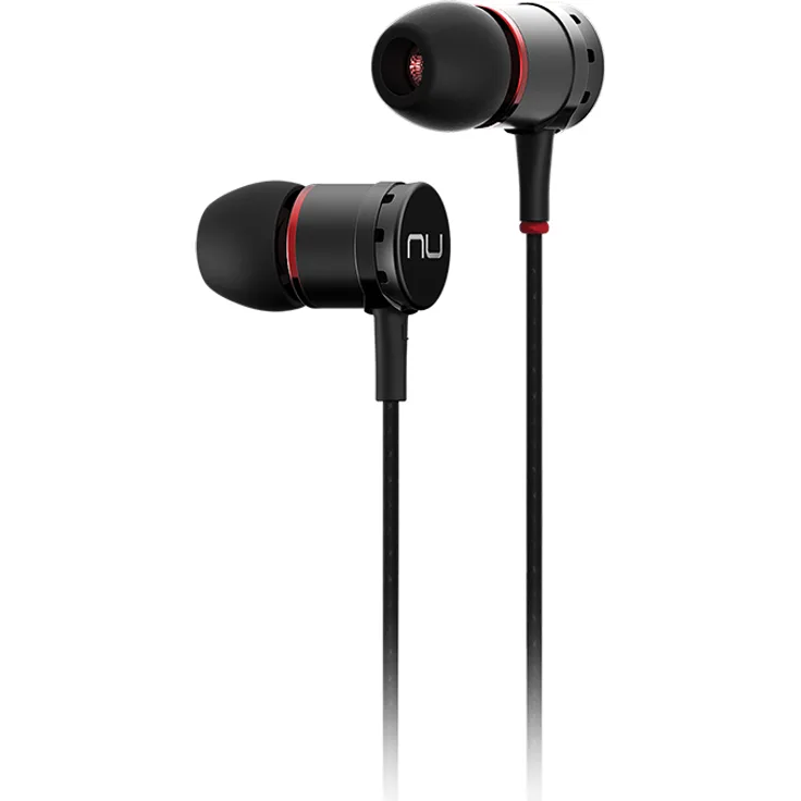 NuForce NE-750M In-Ear Kopfhörer kabelgebunden mit Mikrofon schwarz