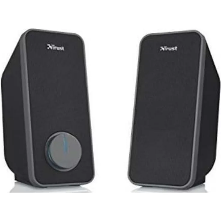 Trust Arys 2.0 USB Normal Lautsprecher Set (28 Watt, 3,5mm Klinke, USB-Stromversorgung, für PC, Laptop, Tablet und Smartphone) schwarz