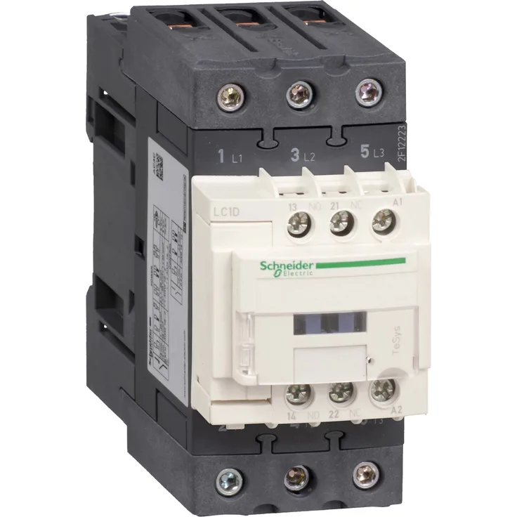 Schneider LC1D50AU7 Leistungsschütz, 3P+1S+1Ö, 22kW-400V-AC3, 50A, Spule 240V 50-60Hz