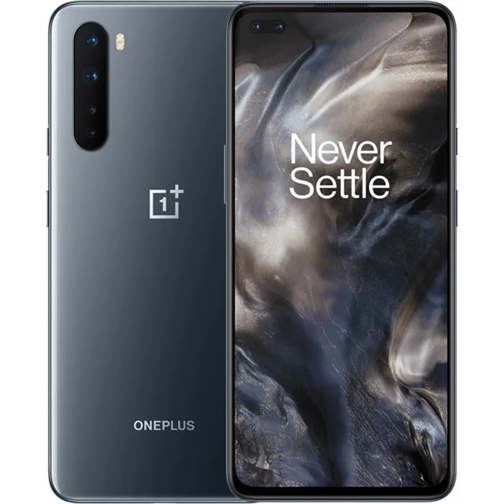 OnePlus Nord 5G Smartphone 16,36cm Pixel (6,44 Zoll) AMOLED-Display, 128GB interner Speicher, 8GB RAM, Dual-SIM, Android, Grey Onyx