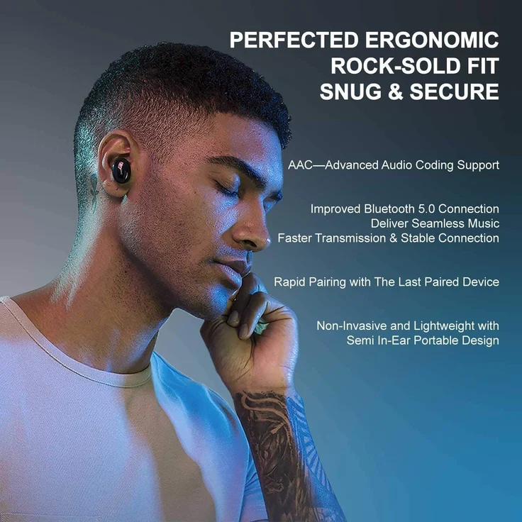 1MORE ECS3001B In-Ear Kopfhörer, mit Bluetooth, schwarz – Bild 8