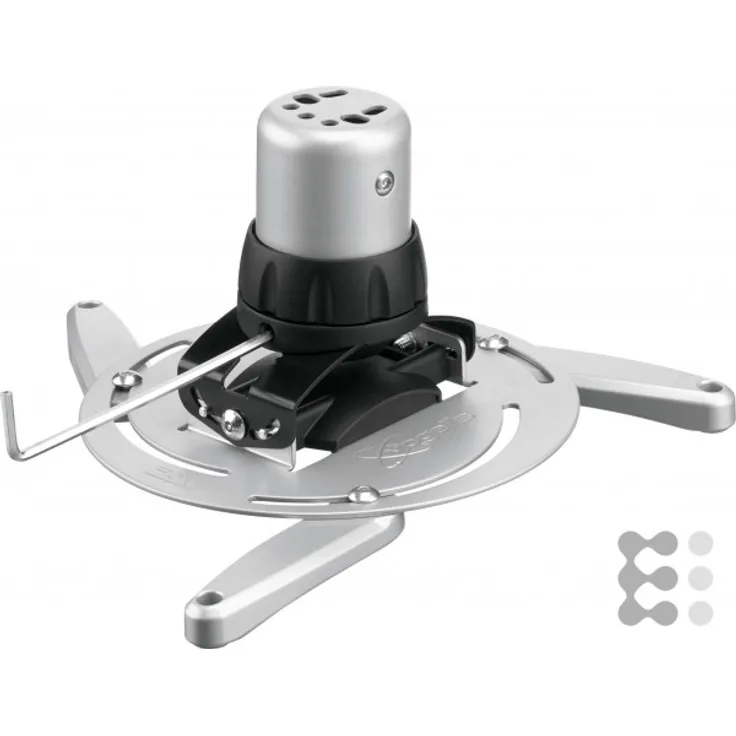 Beamer-Deckenhalterung Neigbar, Drehbar Boden-/Deckenabstand (max.): 14.4 cm Vogel´s PPC 1500 Silber Silber