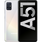 Samsung Galaxy A51 Smartphone 16,51cm (6,5 Zoll) Super AMOLED-Display, 128GB interner Speicher, 4GB RAM, Nano-SIM, Android, Prism Crush White