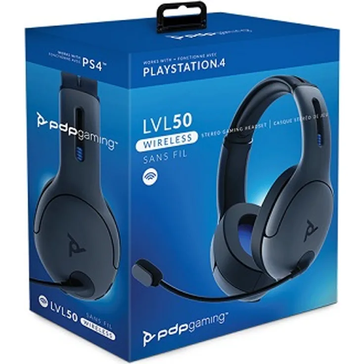PDP LVL50 Stereo Gaming Headset Schwarz kabelgebundenes - für Playstation 4