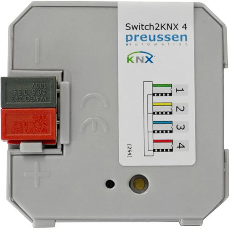 CoCoSo 254 Switch2 4 (4fach KNX Tasterschnittstelle Binäreingang), 30 V, grau