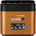Hahnel ProCube2 Compatible with Sony, Auto--Indoor-Batterieladegerät, orange, LCD, AA, Lithium-Ion (Li-Ion), Nickel-Metallhydrid (NiMH), Compatible with Sony DMW-PLC12, BLF19, BLG10 & NP-W126